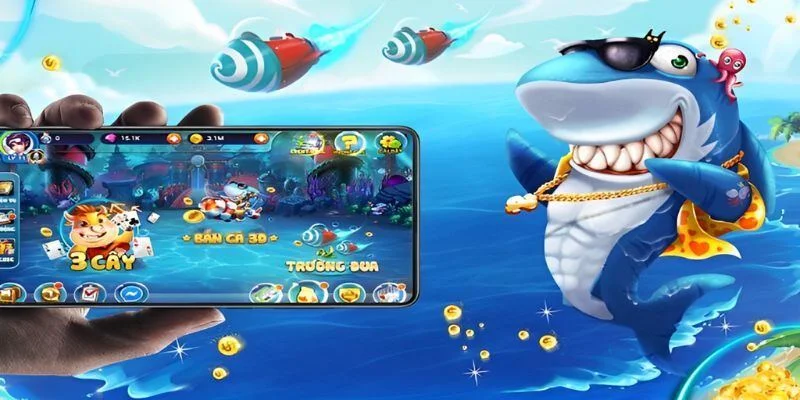Sảnh Bắn nổi bật với giao diện sinh động và không gian giải trí cuốn hút